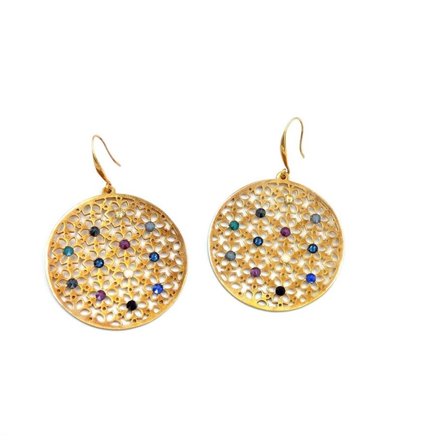 earings with swarovski crystals